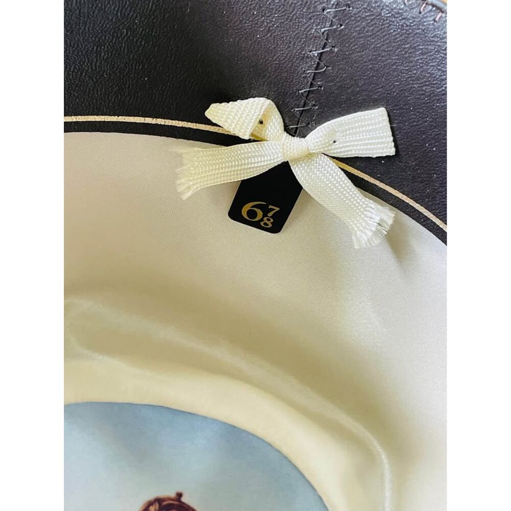 Stetson Tan Cowboy Hat Feather Accent - Picture 7 of 10